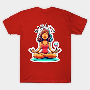 Yoga Wine Mom T-Shirt